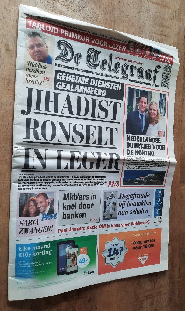 De Telegraaf, eerste tabloid, Ophalen of Verzenden, 1980 tot heden, Nederland, Krant