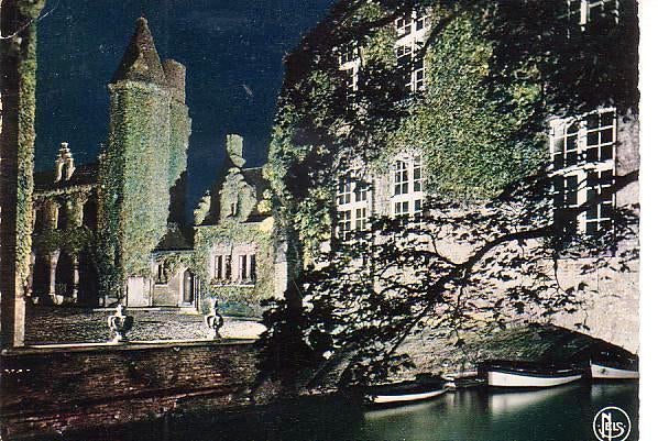 Ansichtkaart	Brugge (België)	Gruuthuuse 	bij nacht, Verzenden, Gelopen, West-Vlaanderen