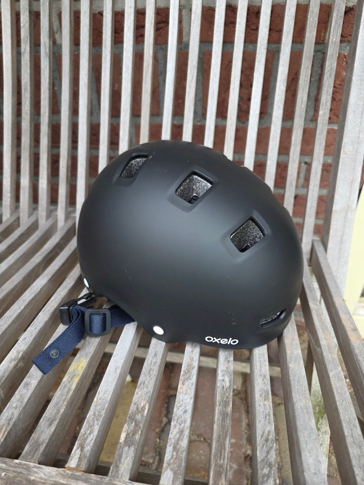 Oxelo MF500 Black Blue Skatehelm Maat S (52-55 cm), S, Jongen of Meisje, Ophalen of Verzenden, Zo goed als nieuw