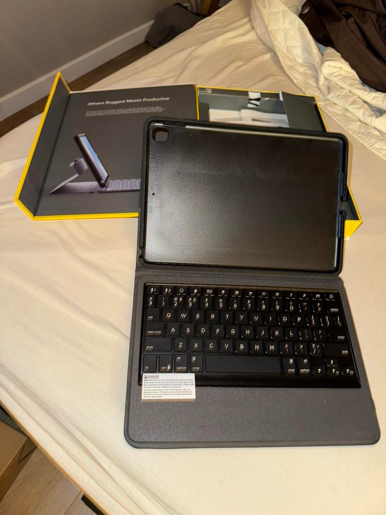 Zagg Rugged Messenger iPad hoes met toetsenbord, Kunststof, Zwart, Overige merken, Nieuw