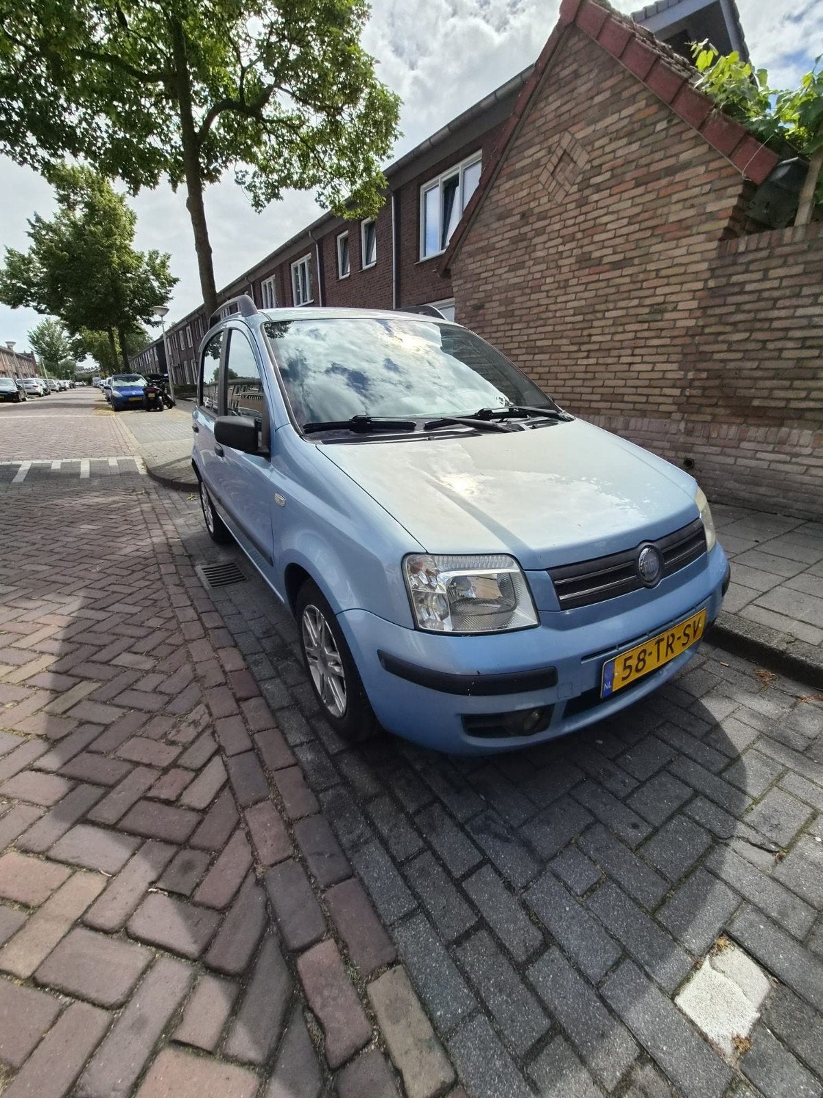 Fiat Panda 1.2 Dualogic 2007 Blauw Automaat met Airco, Auto's, Fiat, 840 kg, Origineel Nederlands, 19 km/l, Particulier