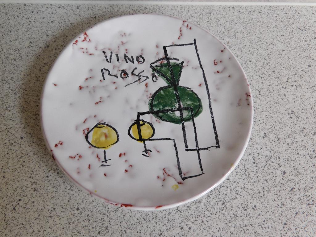 Tapas Bord 14 cm. Vino Rosso Groen, Ophalen of Verzenden, Zo goed als nieuw, Bord(en), Overige stijlen