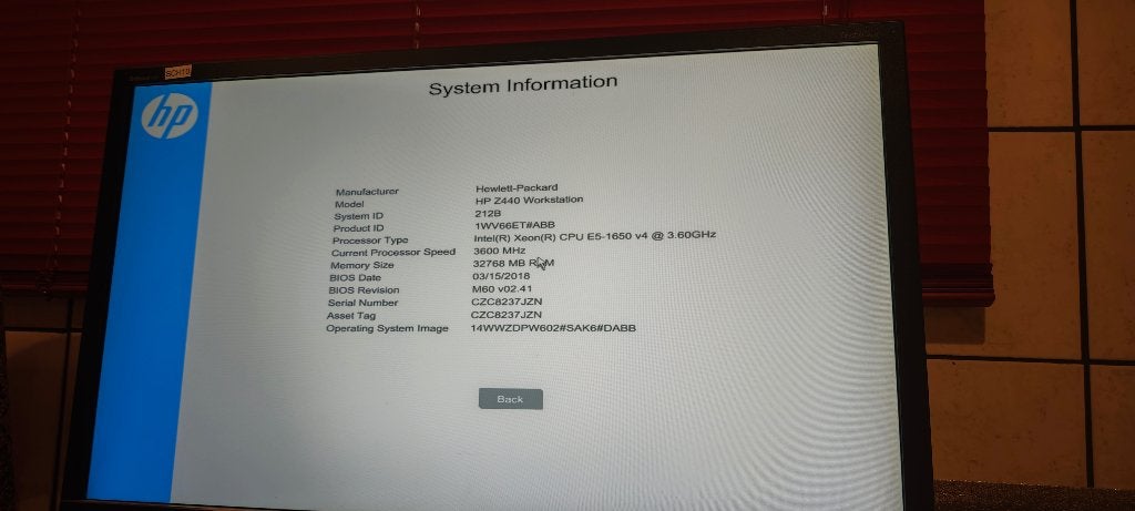 HP Z440 Workstation Tower 32 GB DDR4 / Intel Xeon E5-1650 v4, Ophalen, Hp, Gebruikt, 32 GB