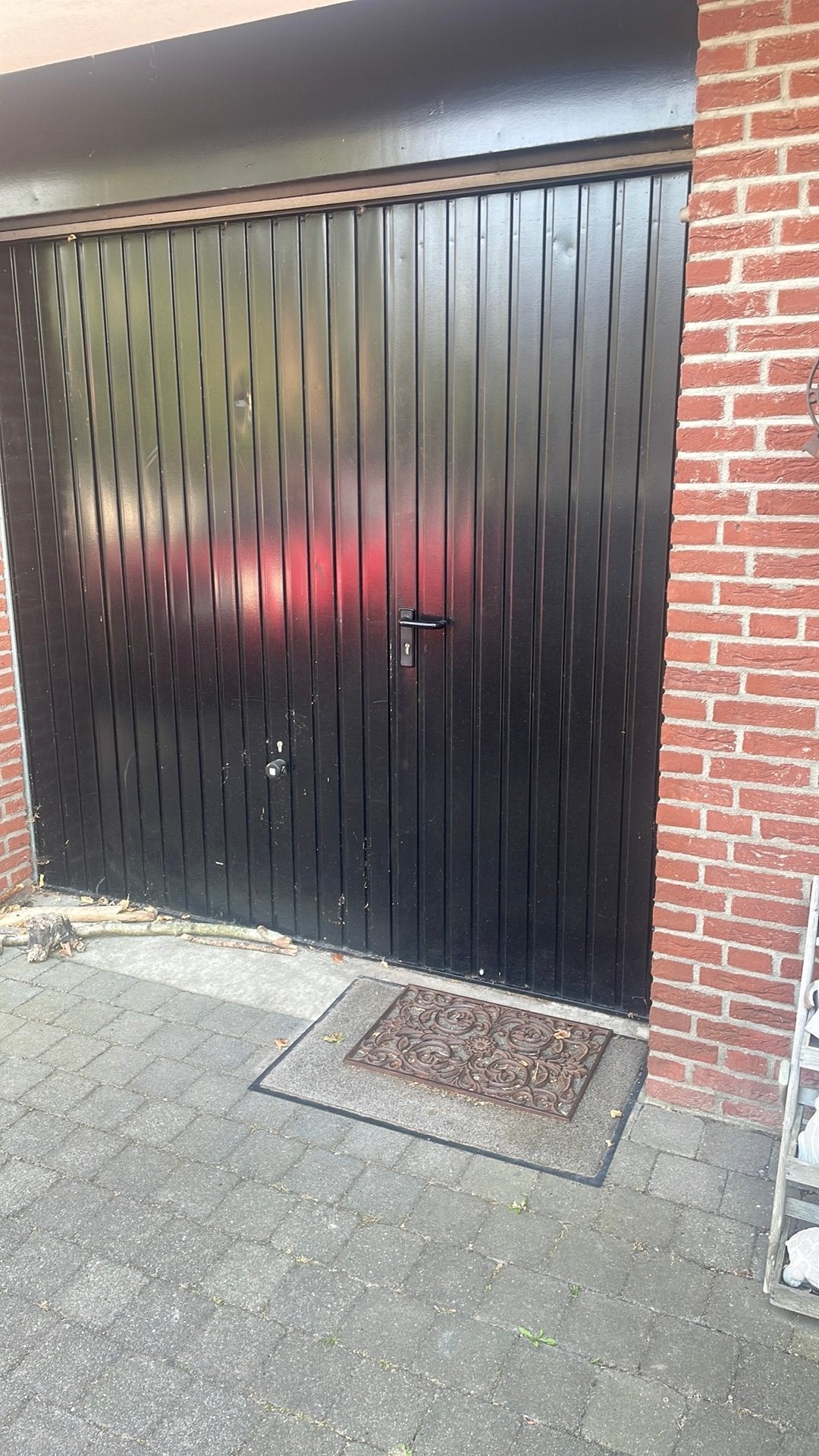 Garage kanteldeur met loopdeur, Ophalen, Gebruikt, Garagedeur, Metaal