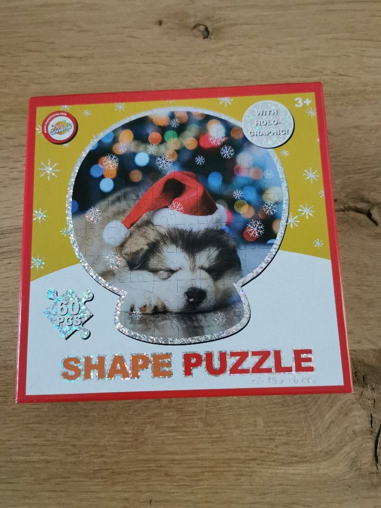 Shape puzzel Kerst, Ophalen of Verzenden, Meer dan 50 stukjes, Zo goed als nieuw