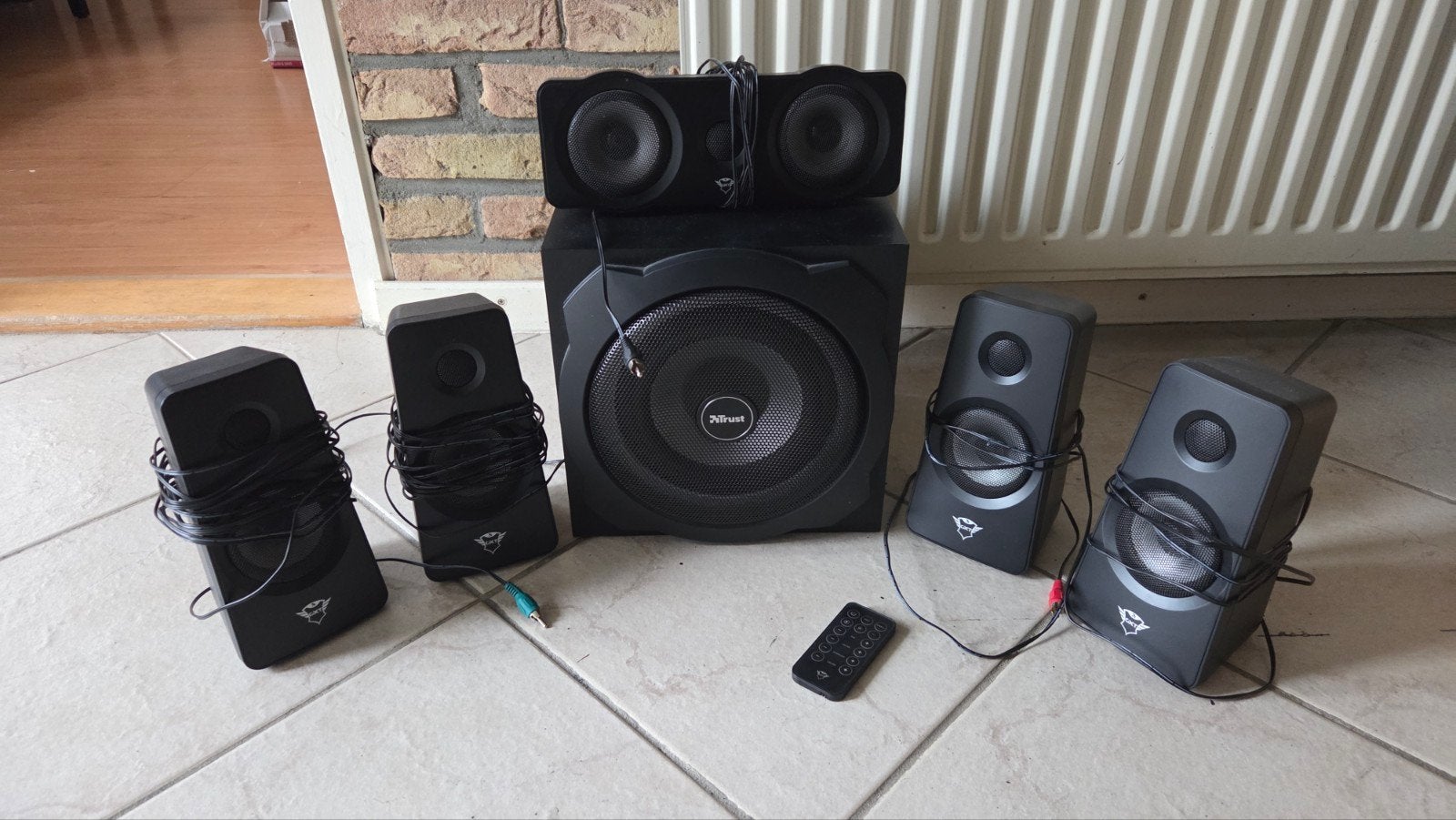 Trust GXT 658 Tytan 5.1 Surround Sound Speakerset, Overige merken, Gebruikt, Ophalen of Verzenden, Minder dan 60 watt