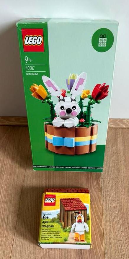 Lego 40587 Easter Basket en minifigure chickensuit, Ophalen of Verzenden, Gebruikt, Complete set, Lego