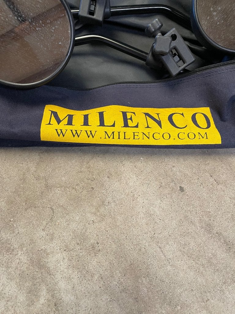 Milenco caravanspiegels in opbergtas, Caravans en Kamperen, Caravan accessoires, Ophalen of Verzenden, Gebruikt