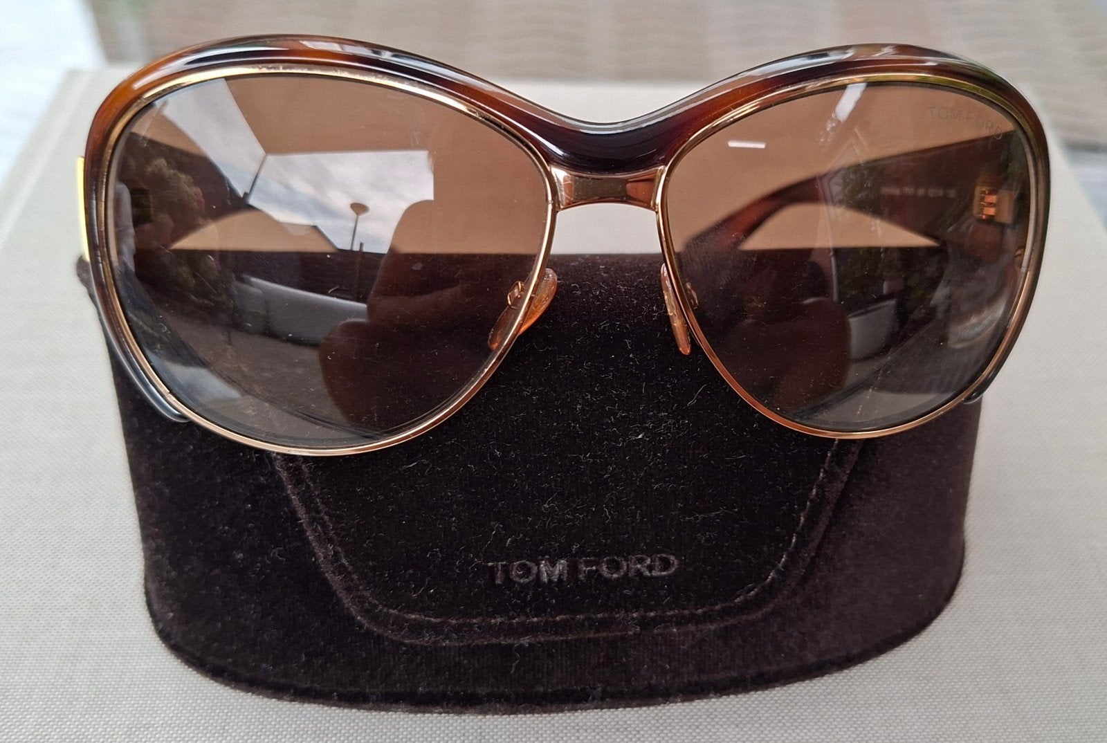 Tom Ford Vintage Zonnebril – Model Dominique TF91 – Oversize, Sieraden, Tassen en Uiterlijk, Zonnebrillen en Brillen | Dames, Overige merken