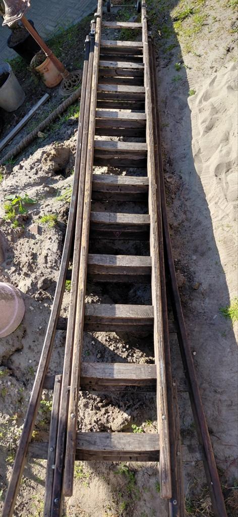 3 delige Hoiten Ladder eventueel ook los van elkaar te halen, Doe-het-zelf en Verbouw, Ladders en Trappen, Ophalen of Verzenden