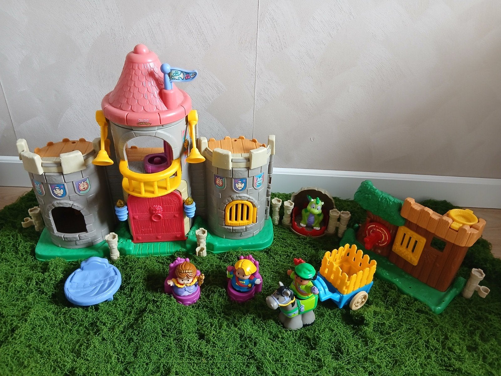 little people kasteel met licht en geluid, Kinderen en Baby's, Speelgoed | Fisher-Price, Ophalen of Verzenden, Gebruikt, Speelset