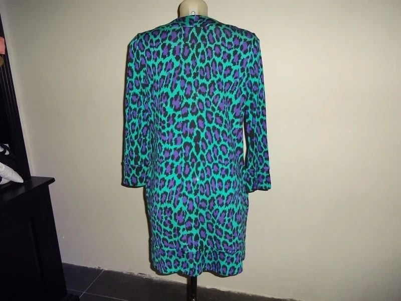 Diane von Furstenberg zijden jurk jaguar, Kleding | Dames, Maat 38/40 (M), Zo goed als nieuw, Knielengte, Diane von Furstenberg