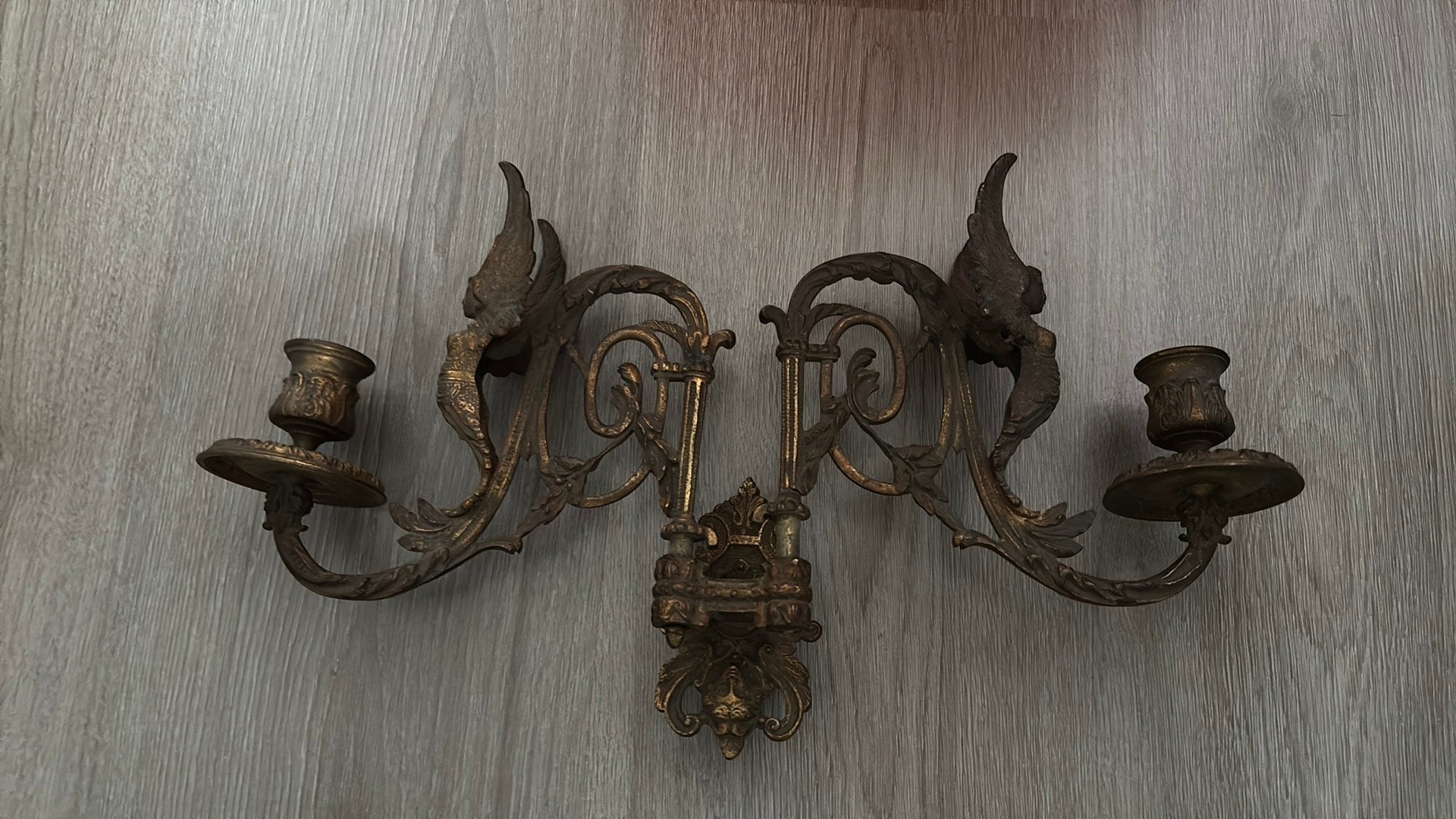Wand kandelaar met engelen, Ophalen of Verzenden