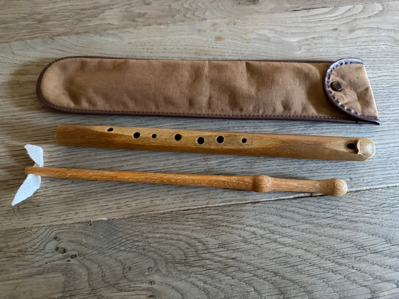 Choroi diatonische C-fluit met opberghoesje, Ophalen of Verzenden, Gebruikt, Overige typen, Met koffer, hoes of etui