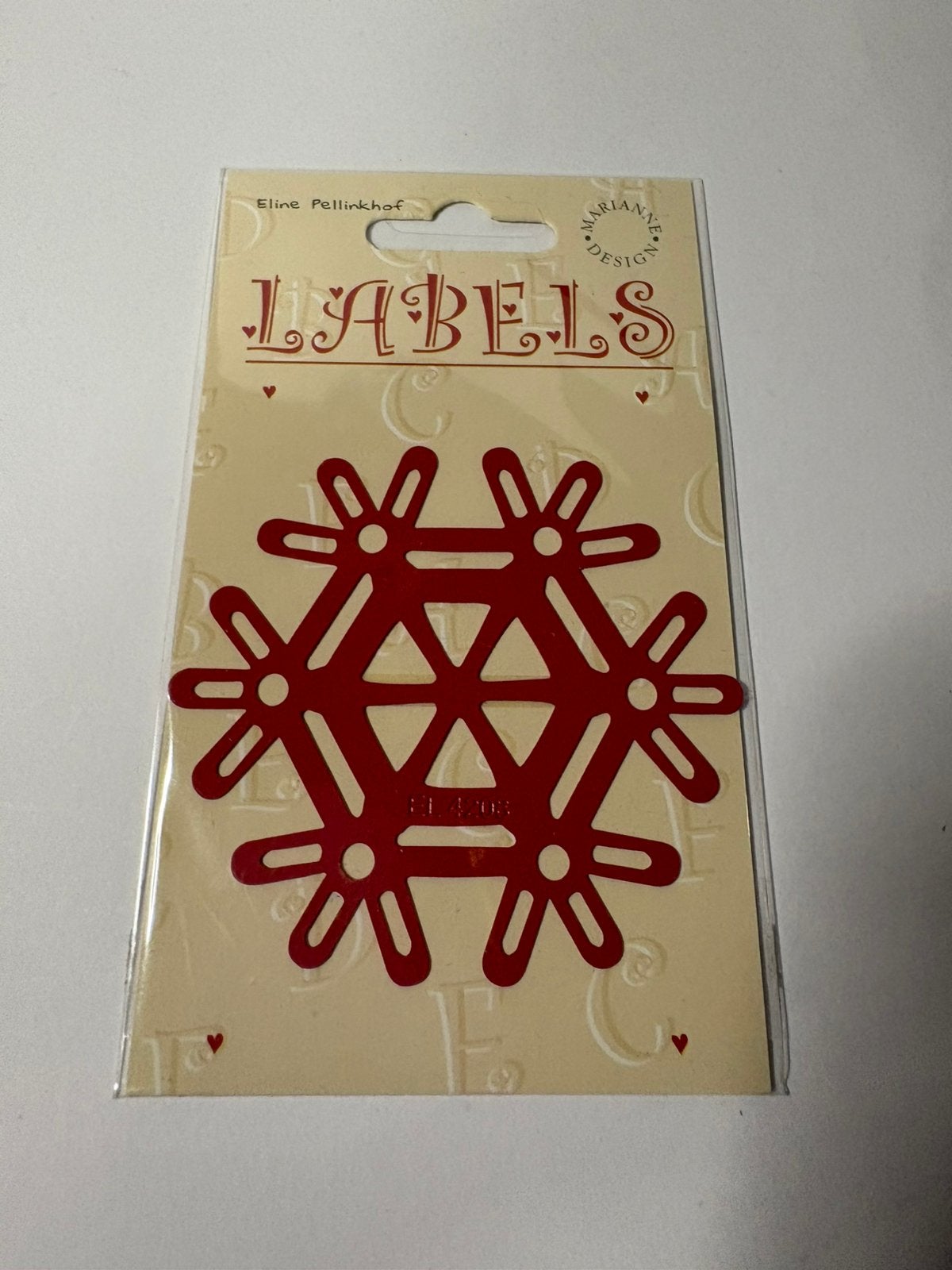 Embosding mal marianne design sneeuwvlok, Ophalen of Verzenden, Zo goed als nieuw, Overige thema's, Pons of Mal