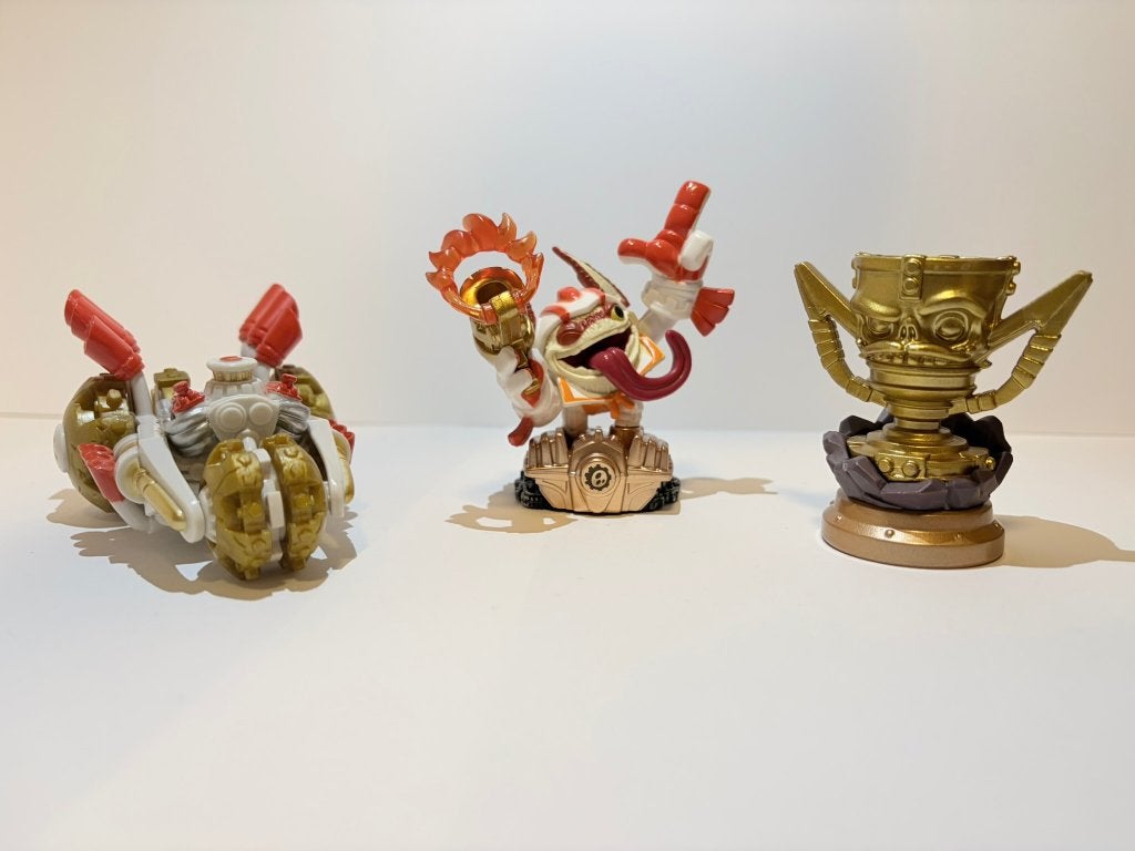 Skylanders Superchargers Double Dare Trigger Happy + rest, Ophalen of Verzenden, Zo goed als nieuw