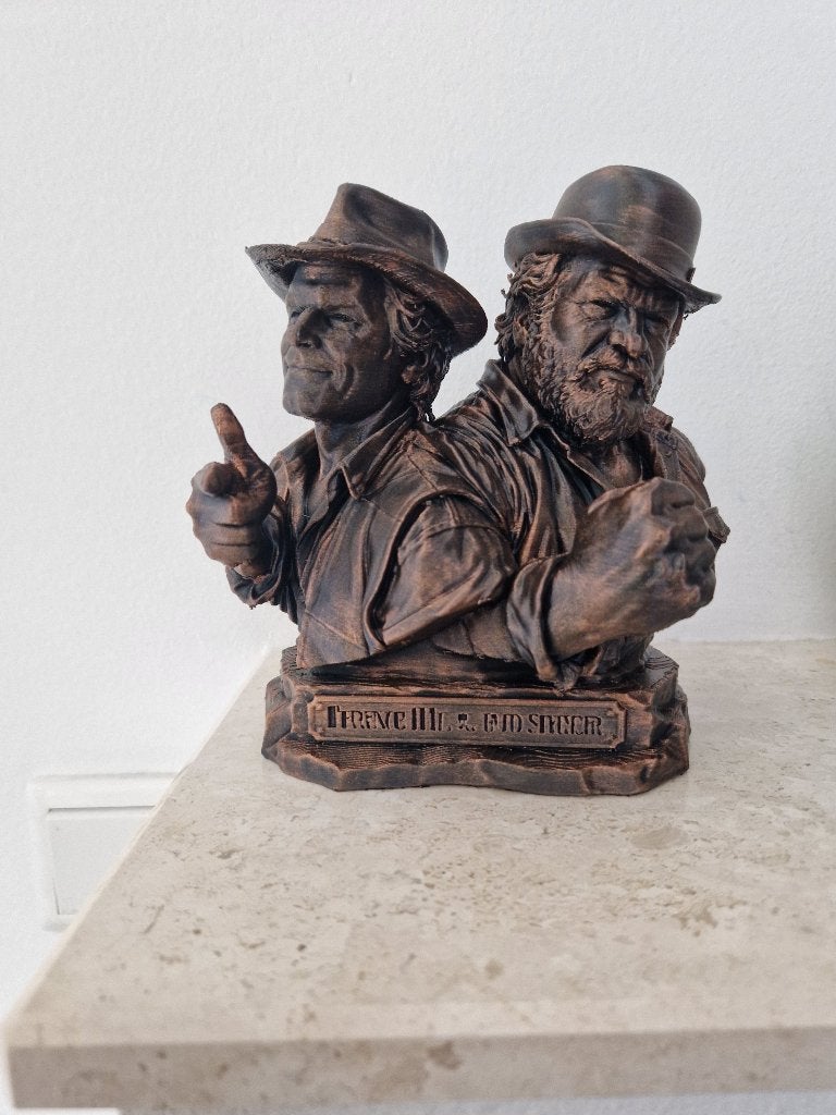 Nieuwe buste terence hill en bud spencer, Verzenden, Nieuw, Tv, Beeldje, Replica of Model