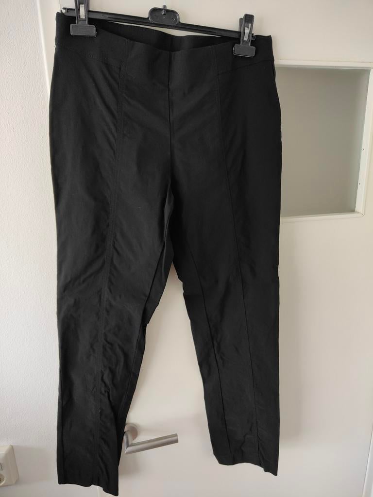 C&A Sonja Zwarte Pantalon Maat 44 met Elastische Tailleband, Zwart, Maat 42/44 (L), Ophalen of Verzenden, Zo goed als nieuw