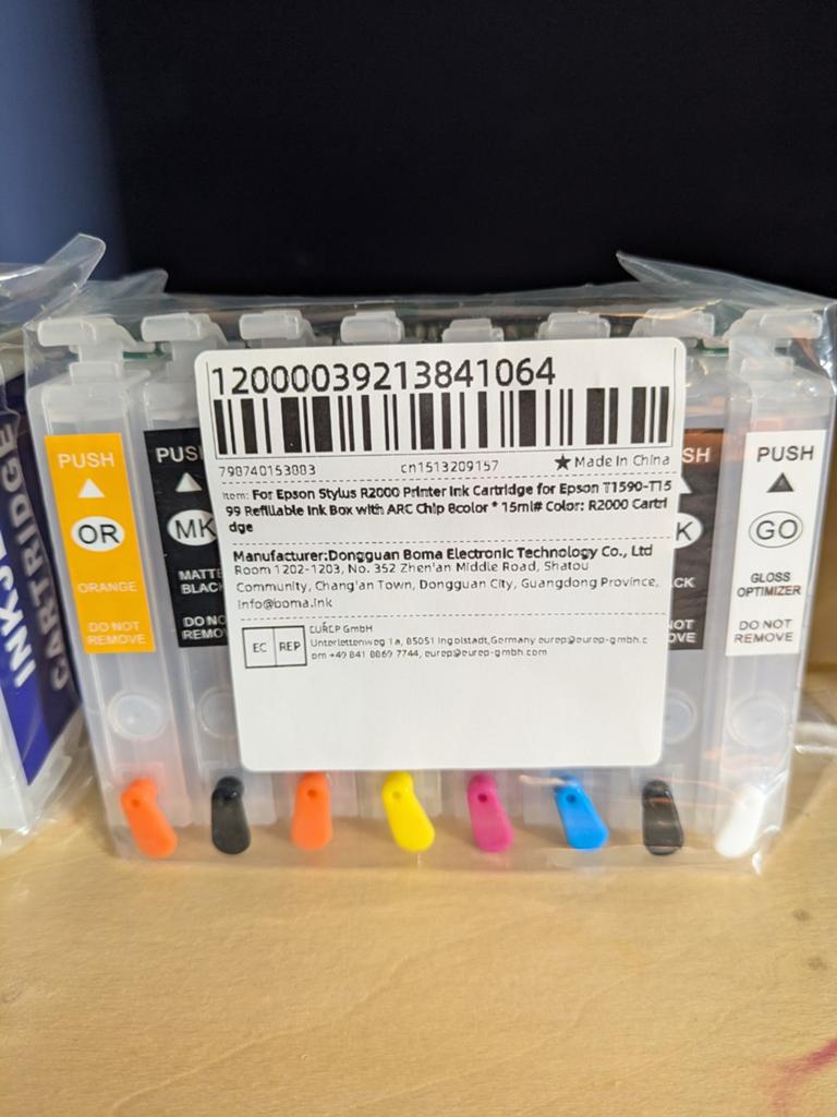 4 set van 6 Nieuwe lege cartridges voor Epson R2000, Ophalen of Verzenden, Nieuw