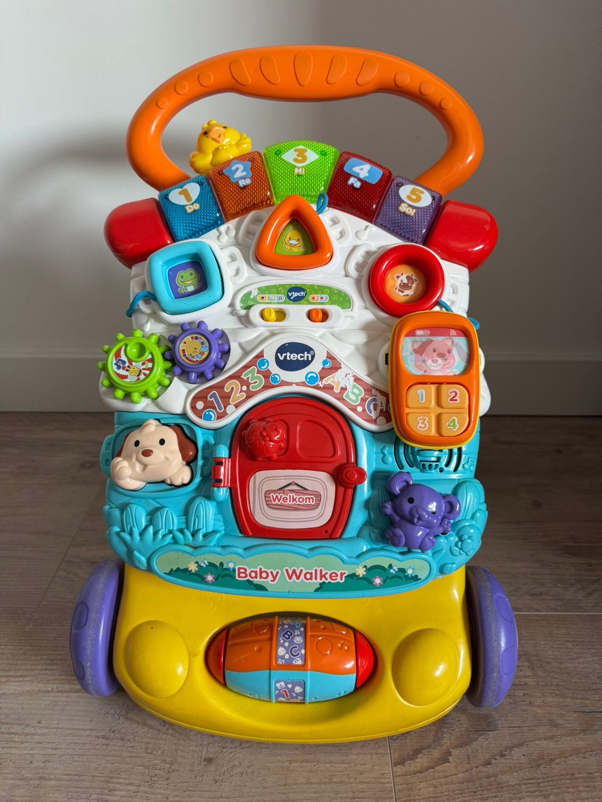 Loopkar v tech, Kinderen en Baby's, Speelgoed | Vtech, Ophalen of Verzenden, Zo goed als nieuw, 6 maanden tot 2 jaar