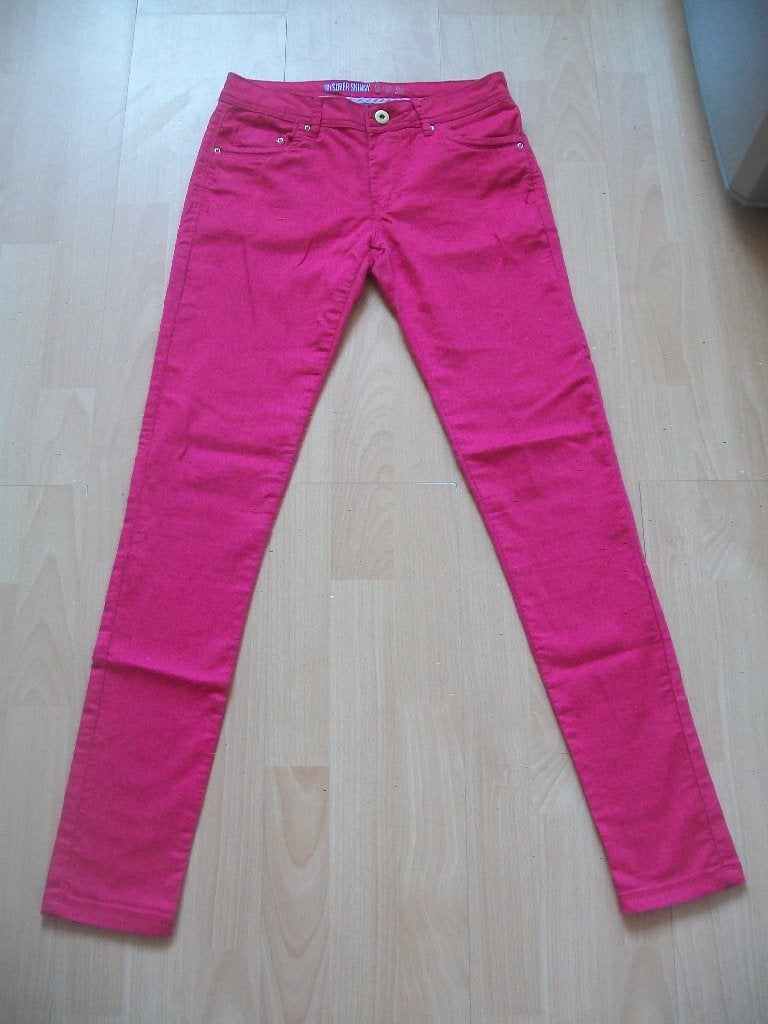 Ultra soft super skinny spijkerbroek jeans broek roze mt 34, Ophalen of Verzenden, Nieuw, Overige kleuren, W27 (confectie 34) of kleiner