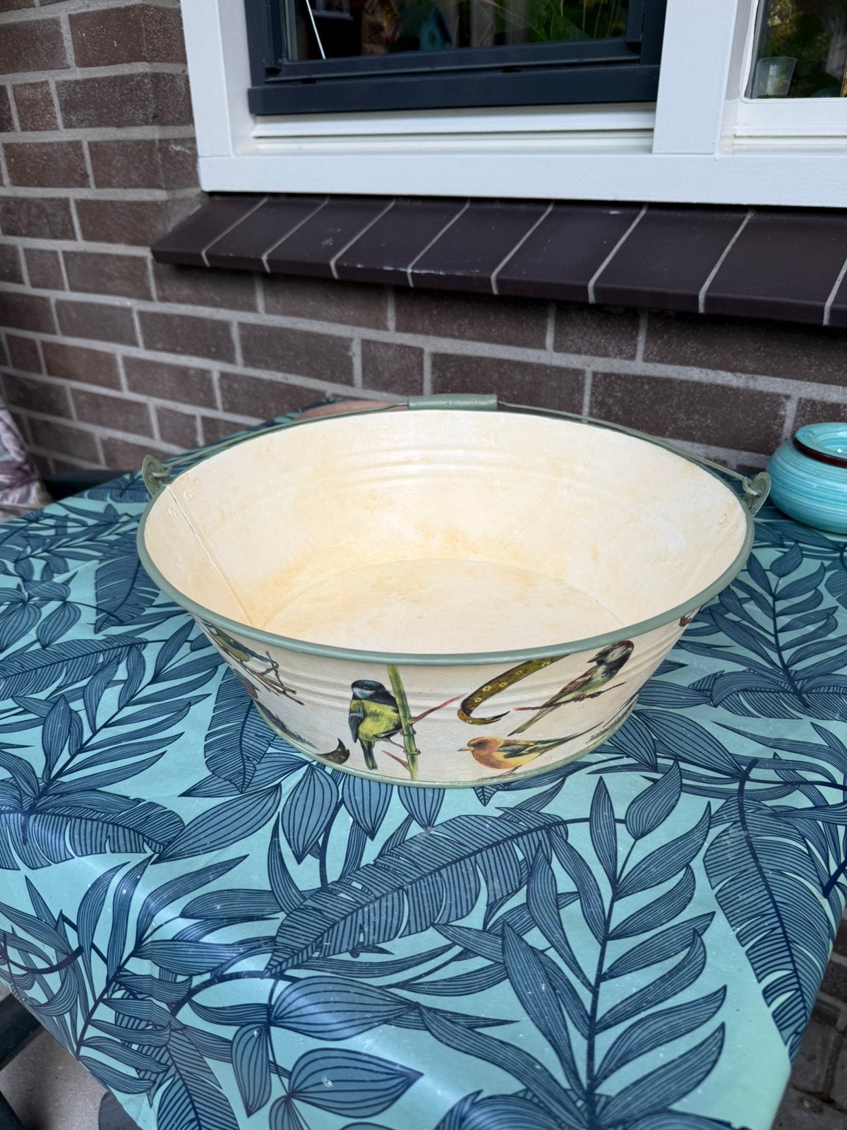 Schaal vogels, Tuin en Terras, Bloembakken en Plantenbakken, Ophalen of Verzenden, Zo goed als nieuw