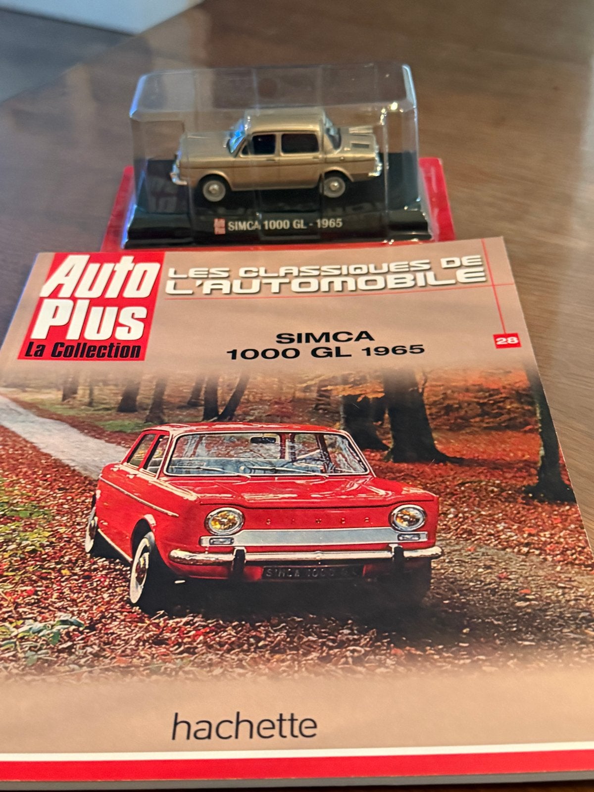 Simca 1000 GL 1965 modelauto met magazine, Ophalen of Verzenden, Nieuw, Auto, Overige merken