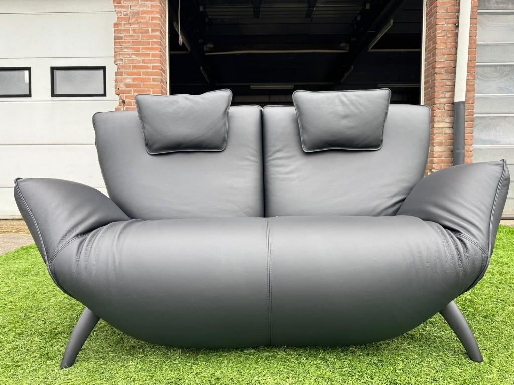 Bankstel LEOLUX Panta Rhei leren relax elektrisch bank, Ophalen, Leolux, Geen, Pahest@hotmail.nl