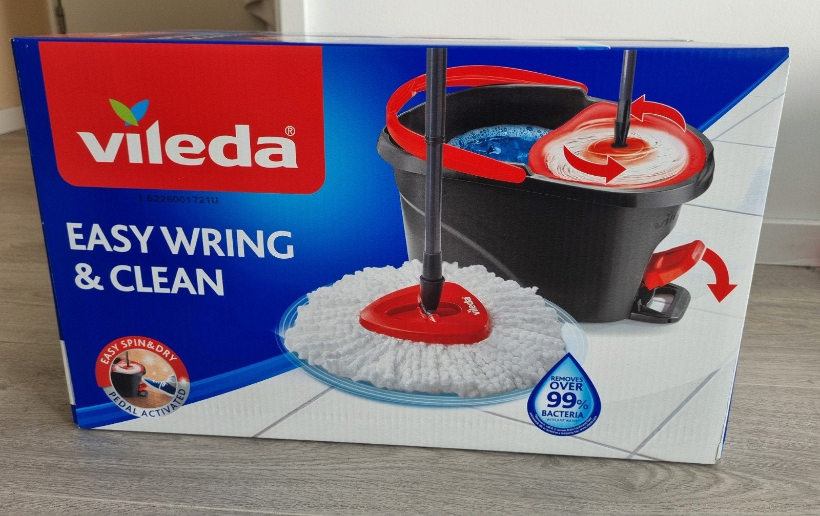 Vileda Easy Wring & Clean Dweilset – Nieuw & Ongeopend, Ophalen of Verzenden, Mop of Dweil