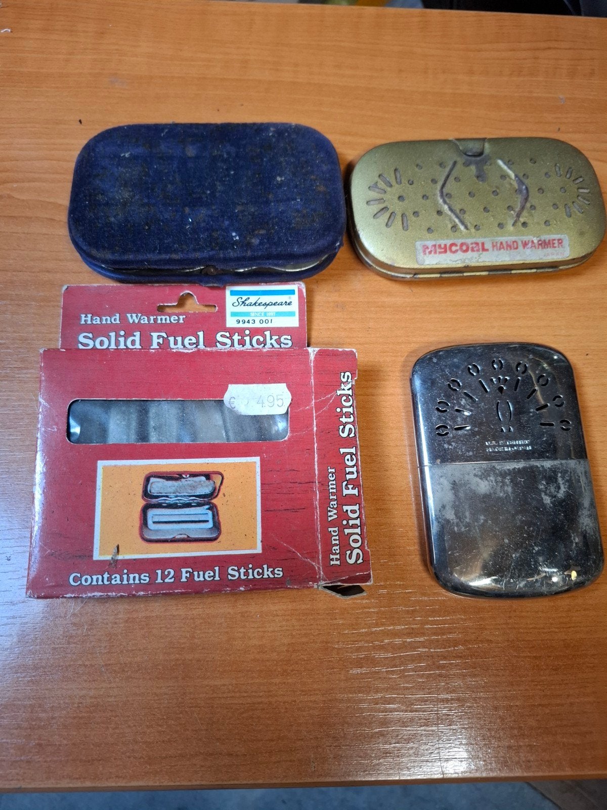 Vintage Handwarmers met Brandstofsticks - Set van 3, Ophalen of Verzenden