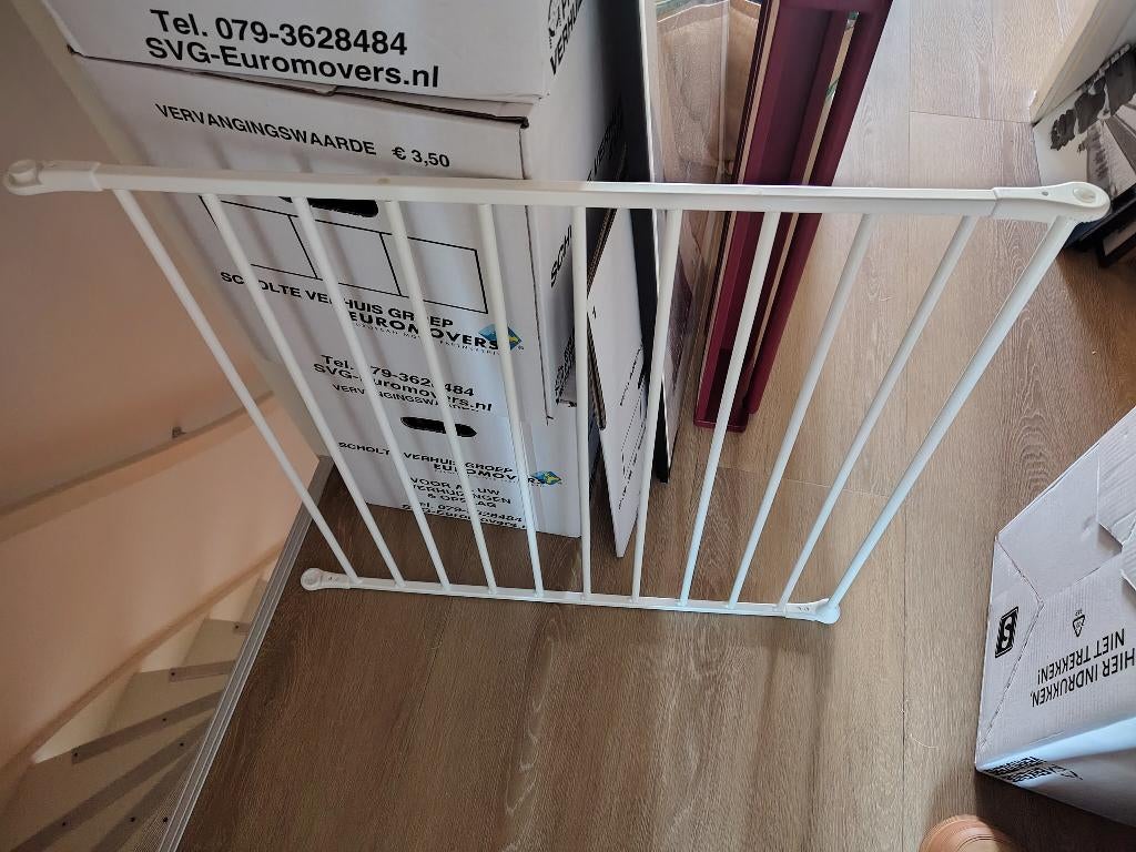 Babydan Flex Uitbreiding 72cm - Verlengstuk - Wit, Ophalen of Verzenden, Zo goed als nieuw, 115 cm of meer, Metaal of IJzer