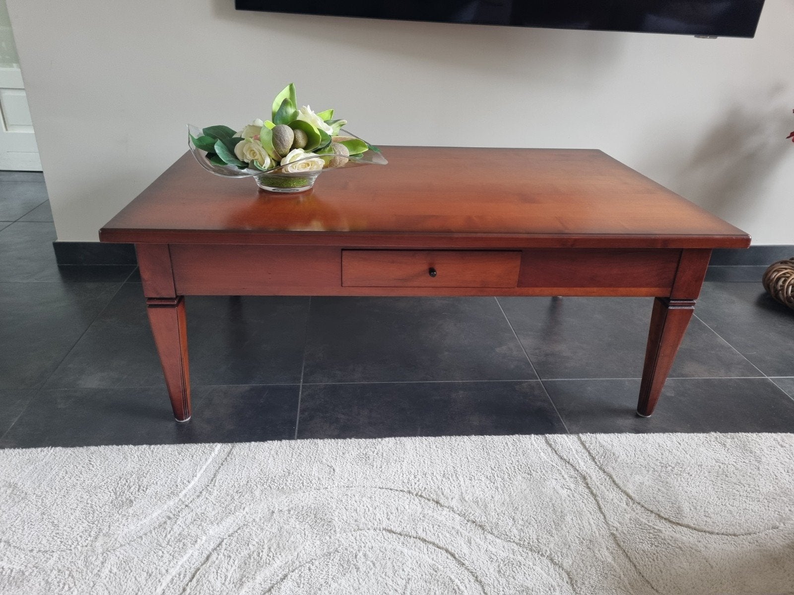 kersenhouten Walraven salontafel, Ophalen, 100 tot 150 cm, 50 tot 100 cm, Kersenhout