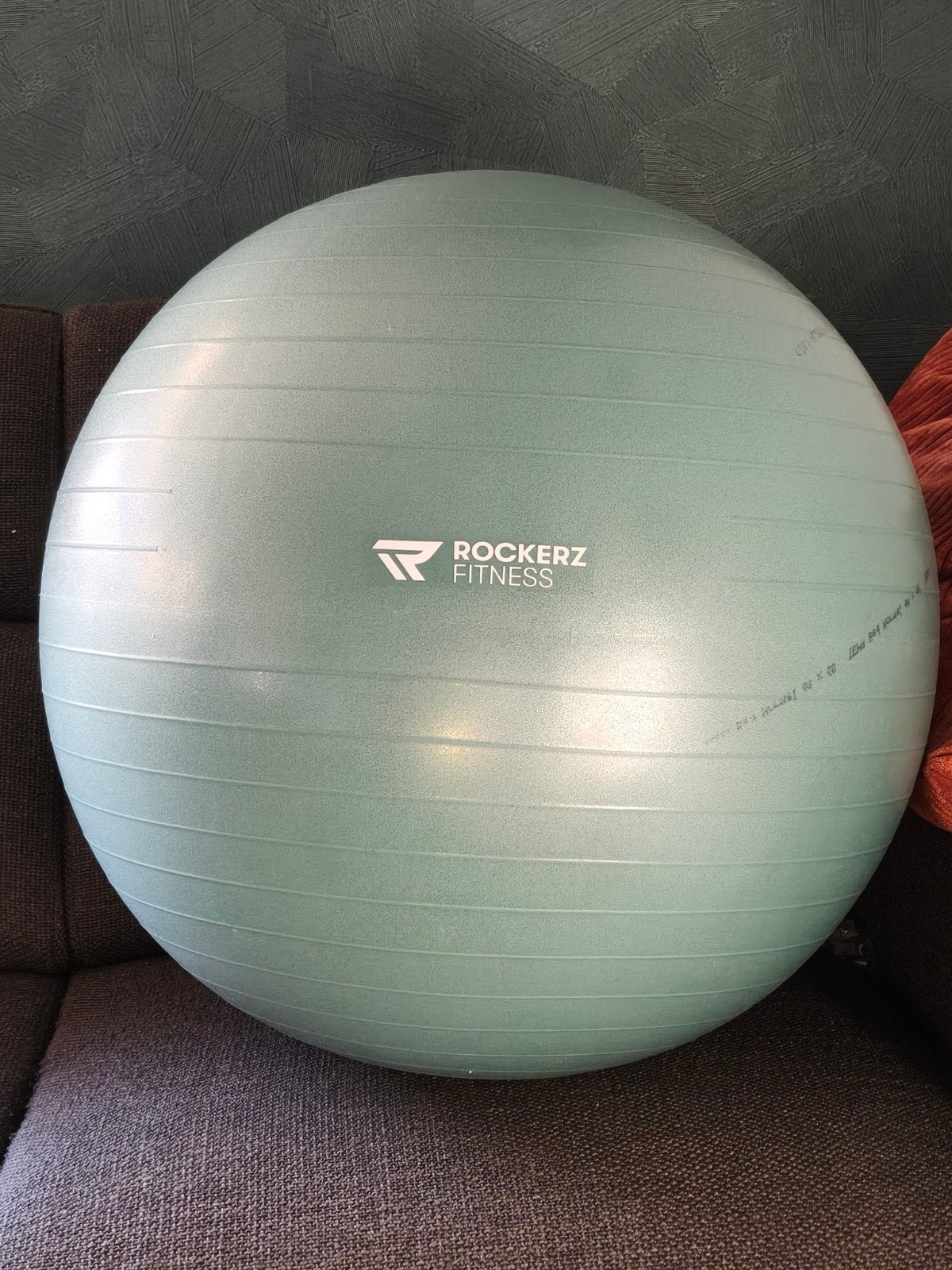 Rockerz Fitnessbal aqua met pomp - 75 cm, Ophalen, Zo goed als nieuw, Fitnessbal