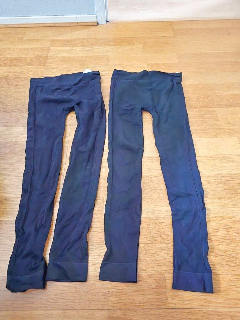 2 Zwarte Leggings van Mishumo - Maat M/L, Ophalen of Verzenden, Gedragen, Zwart, Legging
