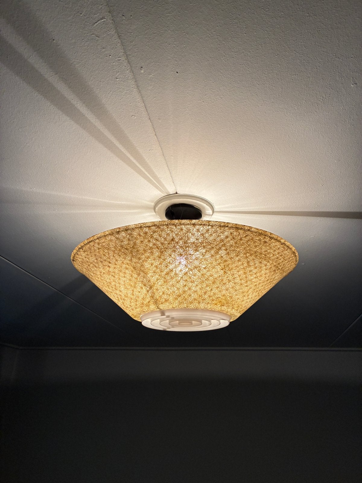 Vintage Philips UFO plafondlamp Louis Kalff jaren 50/60, Ophalen