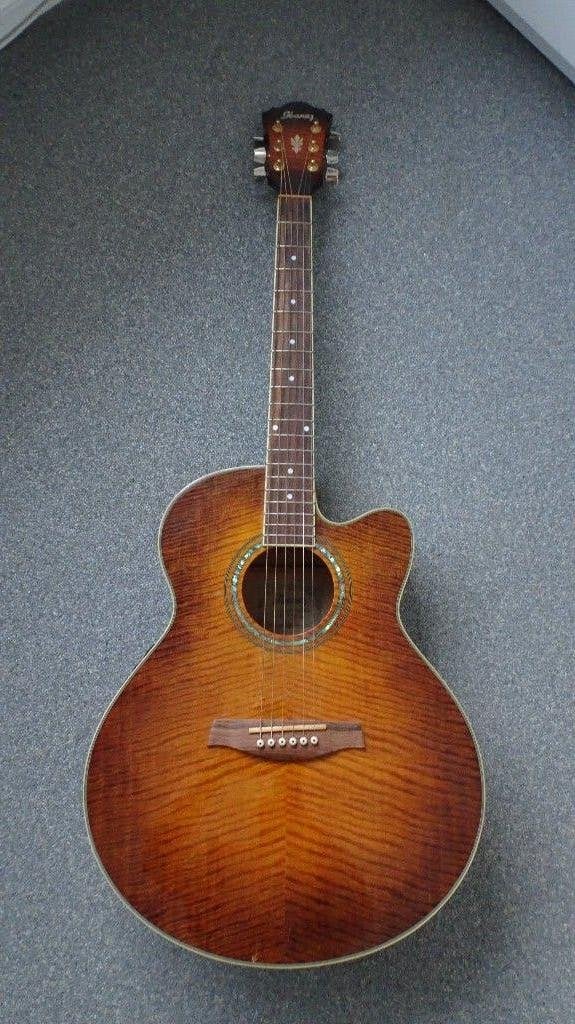ibanez gitaar AEL, Muziek en Instrumenten, Ophalen, Gebruikt, Western- of Steelstringgitaar, Met (piezo-)element