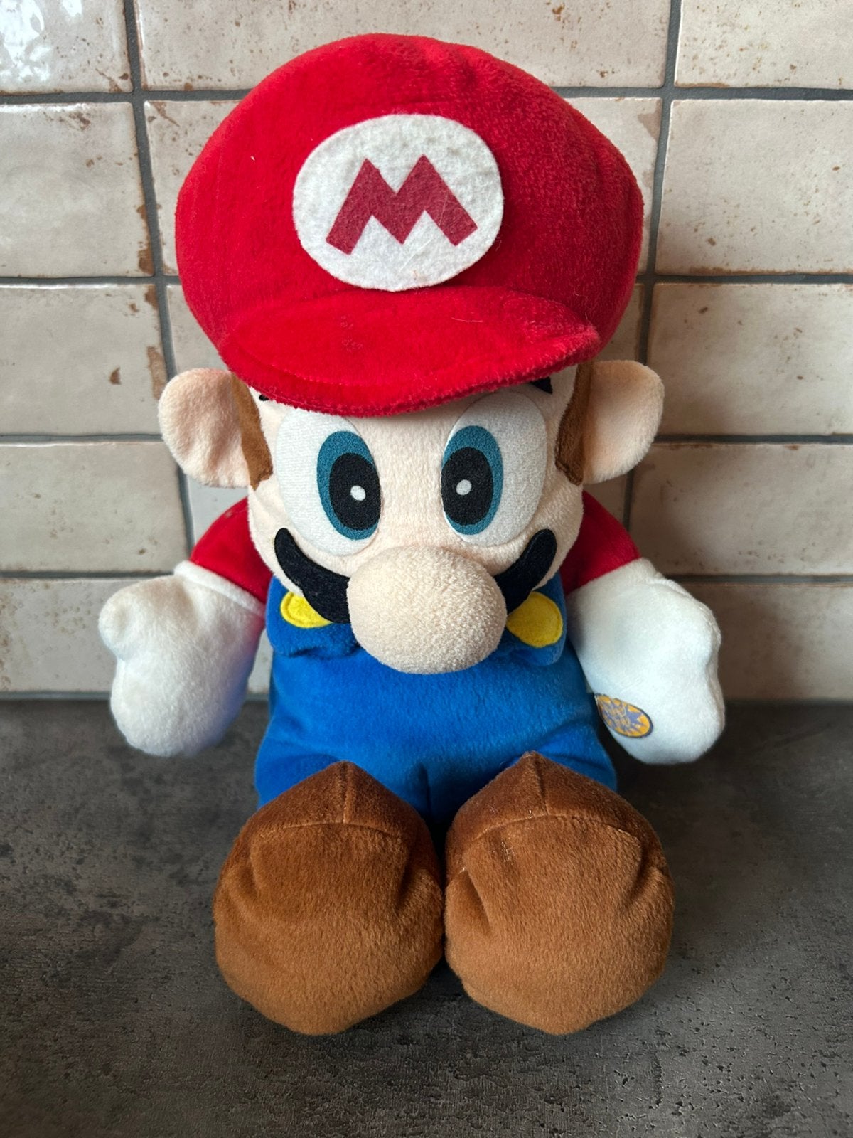 Nintendo Super Mario Talking Plush BD&A 1998 werkend geluid, Ophalen of Verzenden, Zo goed als nieuw, Overige typen