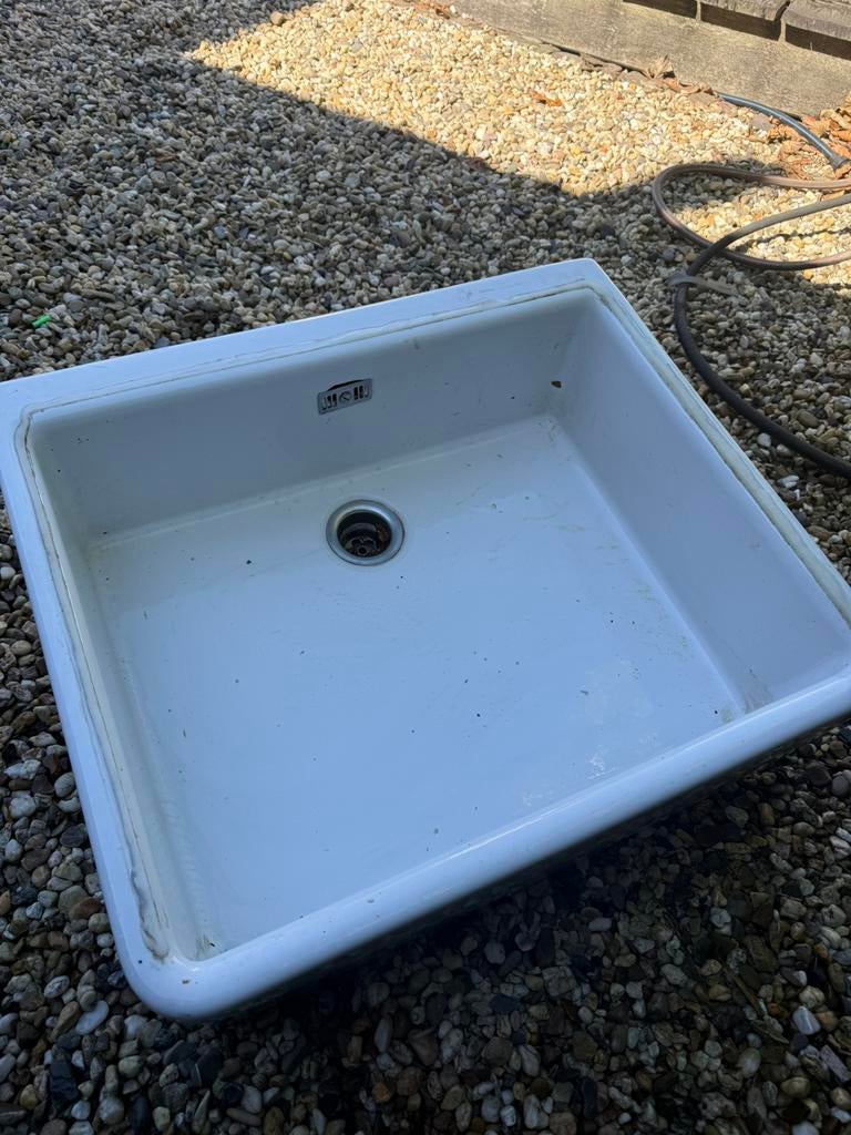 Mooie wasbak voor in een keuken of bijkeuken, Ophalen, Gebruikt, 50 tot 100 cm, Minder dan 100 cm