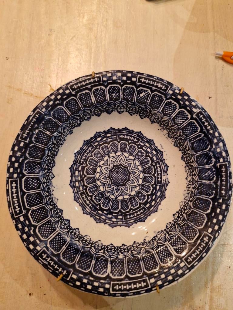 Soepbord Petrus Regout 'Alpine' - ca. 1900, Antiek en Kunst, Antiek | Servies los, Ophalen of Verzenden