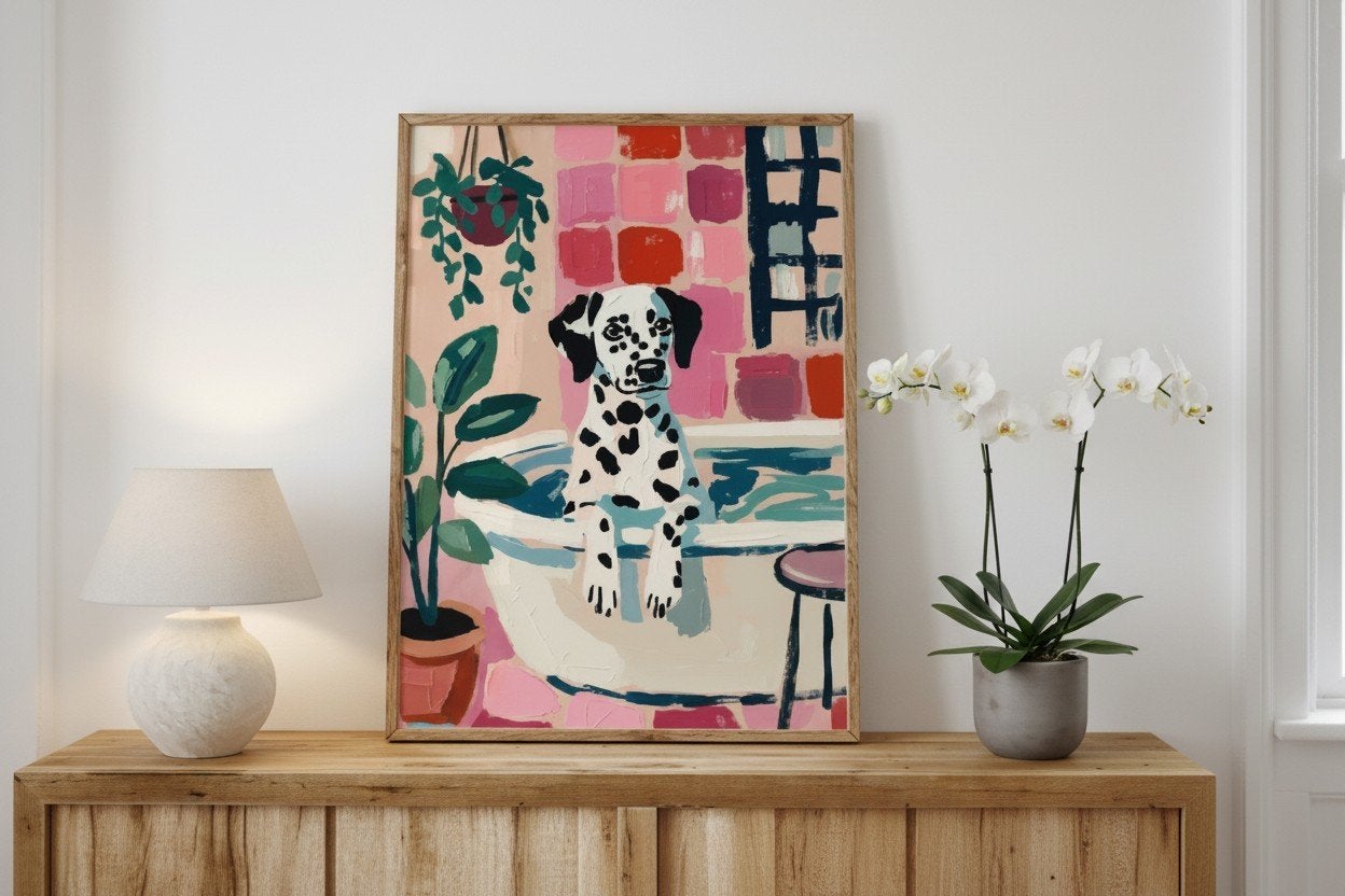 Dalmatiër Poster 40x60 cm Scandinavisch Modern Wanddecoratie, Antiek en Kunst, Ophalen of Verzenden