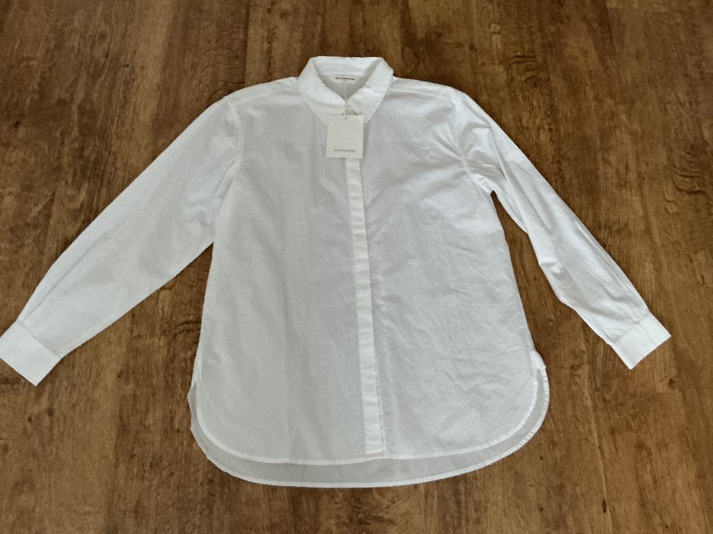 MSCH COPENHAGEN BLOUSE WIT S nieuw, Msch Copenhagen, Wit, Nieuw, Ophalen of Verzenden