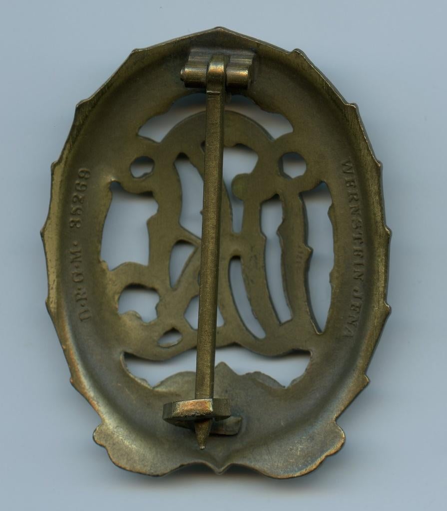 Bronze DRL Sport Badge (Wernstein), Ophalen of Verzenden, Landmacht, Duitsland, Lintje, Medaille of Wings