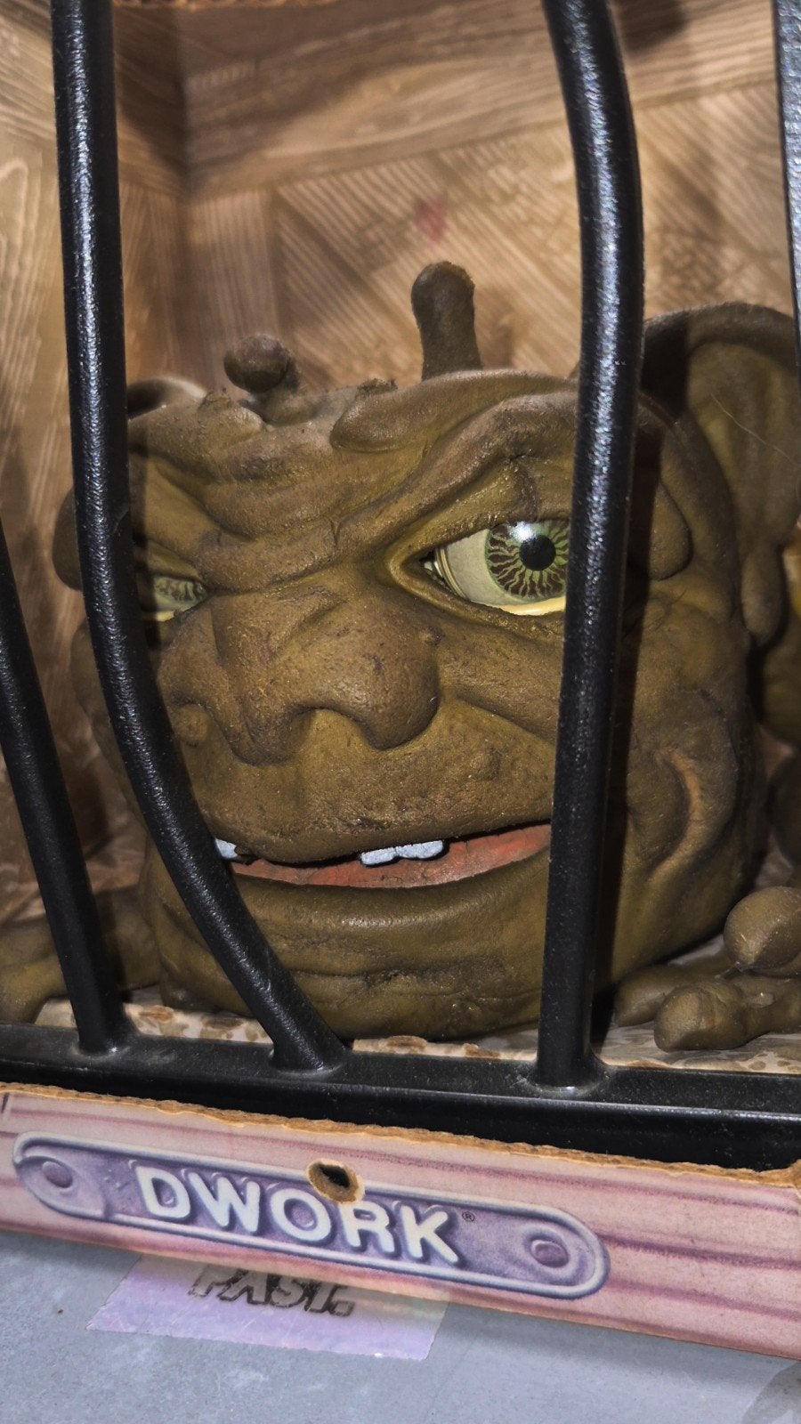 Vintage Boglins Dwork Mattel 1987 met kooi, Ophalen of Verzenden
