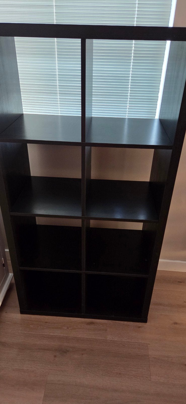 IKEA KALLAX Open kast, zwartbruin, 77x147 cm, Met plank(en), 100 tot 150 cm, Zo goed als nieuw, Modern