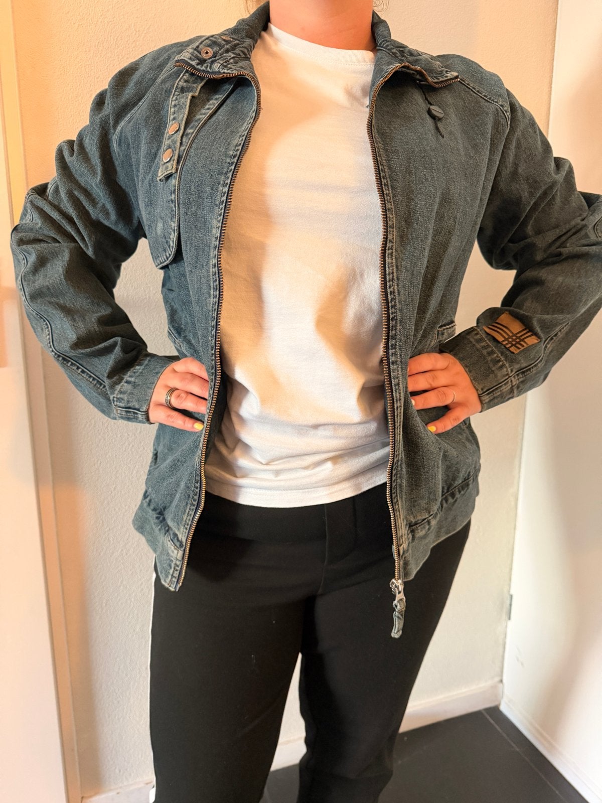 Burberry London Denim Jacket Maat M, Ophalen of Verzenden, Zo goed als nieuw, Maat 38/40 (M), Blauw