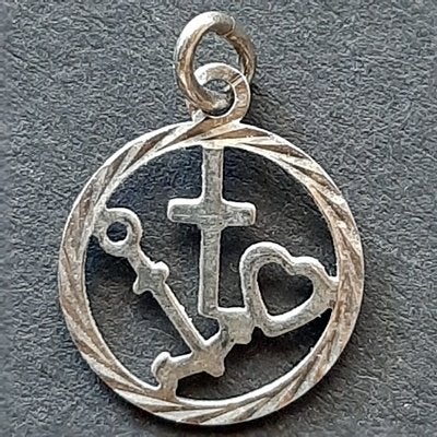 Hangertje/Bedel Geloof, Hoop & Liefde H11, Verzenden, Zo goed als nieuw, Zilver, Zilver