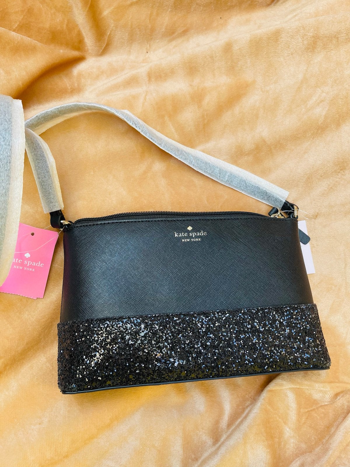 Kate Spade New York Ramey Saffiano PVC Crossbody Tas Zwart, Sieraden, Tassen en Uiterlijk, Ophalen of Verzenden, Nieuw, Zwart