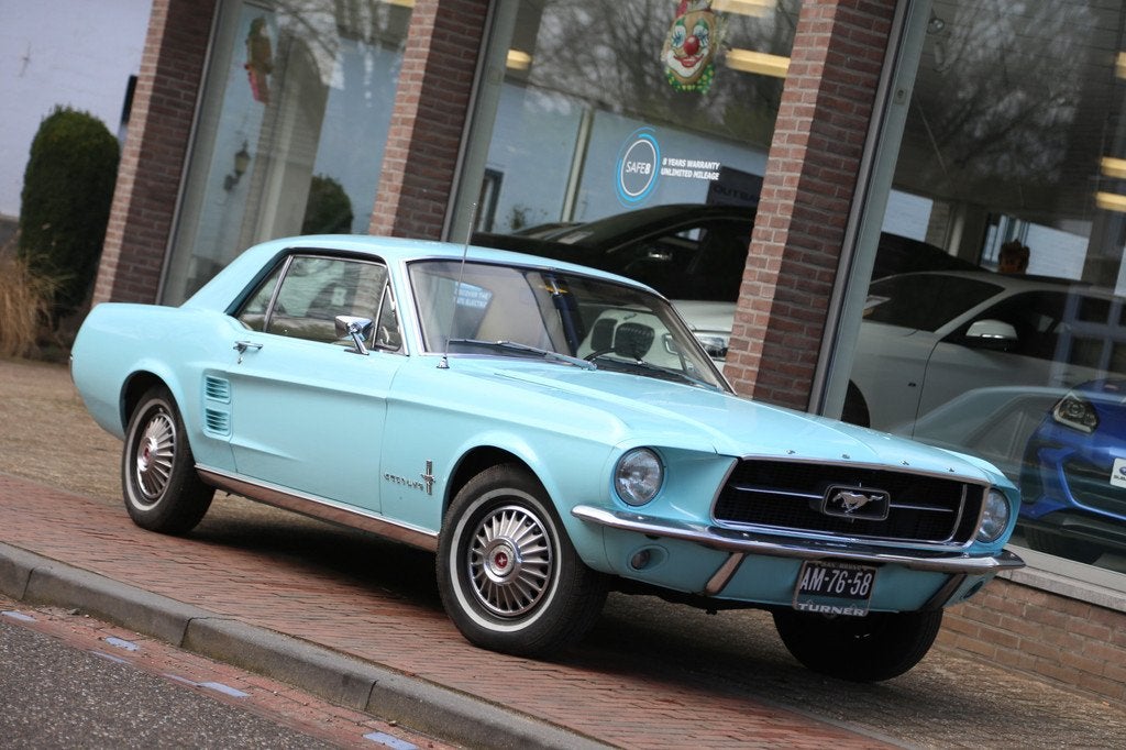 Ford Mustang 4.7 V8 Automaat Leder Stuurbekr. (bj 1967), Auto's, Oldtimers, Leder, Bedrijf, 4754 cc, Ford