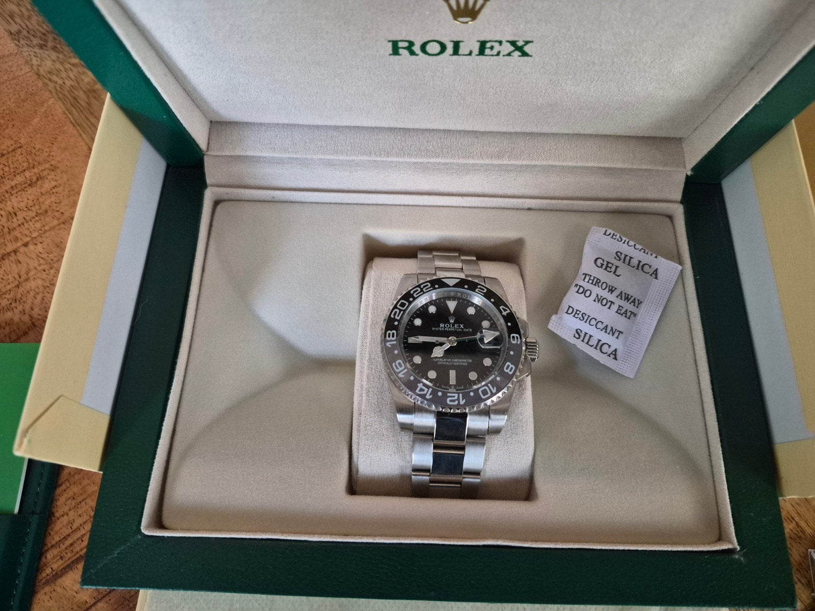 Rolex GMT-Master II 'Batman' (2023) - Zo goed als nieuw, Sieraden, Tassen en Uiterlijk, Horloges | Heren, Ophalen of Verzenden
