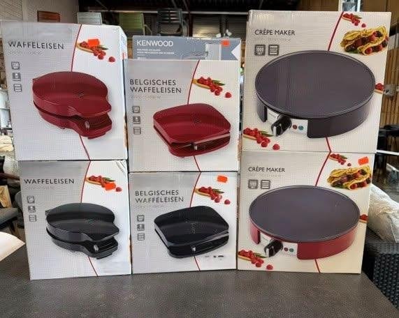 Belgische Wafelmaker & Crêpemaker Vanaf €10,-, Uitneembare platen, Nieuw, Ophalen of Verzenden